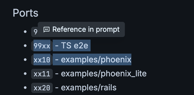 Reference in prompt