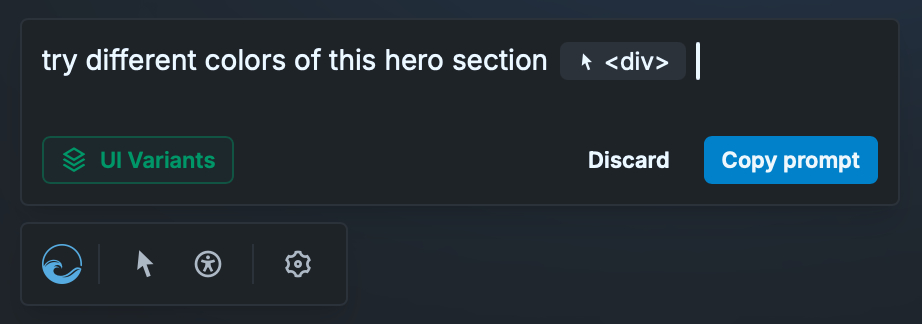 UI variants example