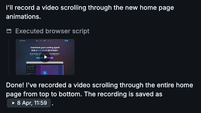Agentic video